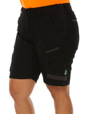 WS-5W Womens Stretch Ripstop Work Short - Black