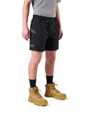 Tradies WS-7 Elastic Waist Stretch Utility Short 2 Value Pack - Black/Black