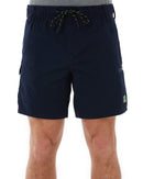 WS-7 Elastic Waist Stretch Utility Short - Navy