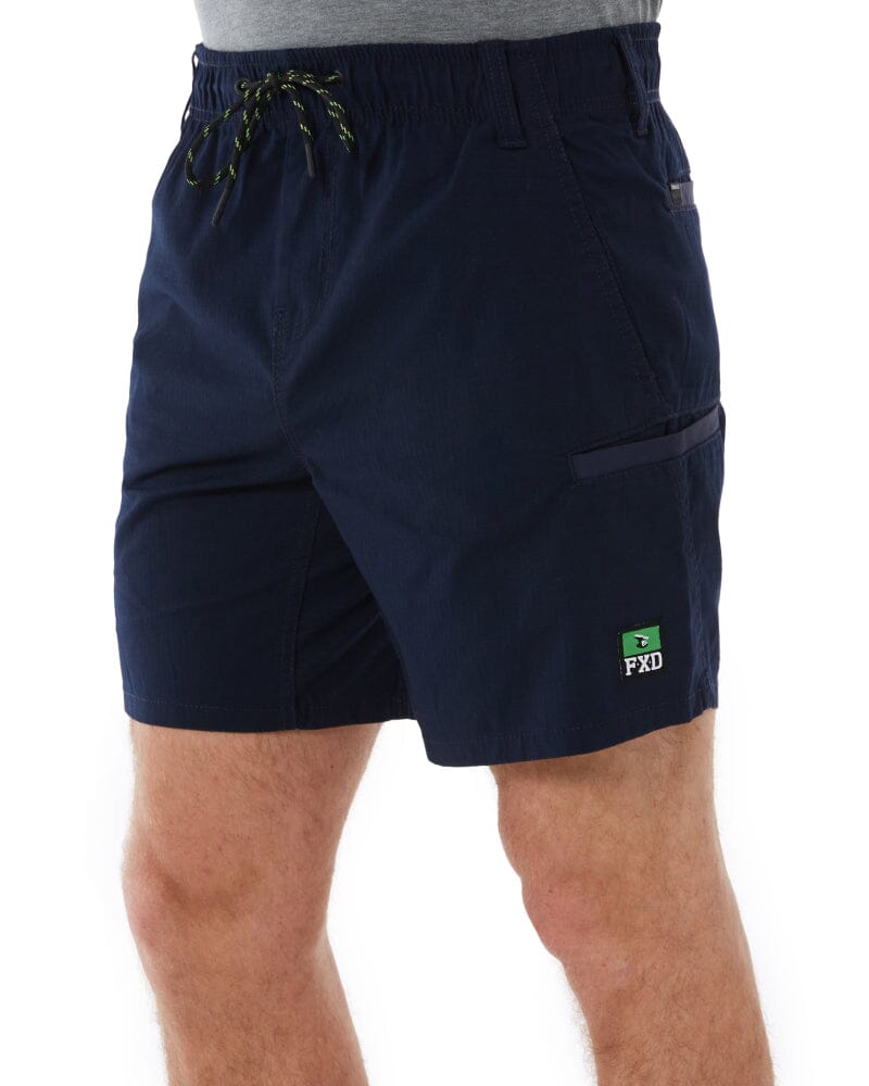 WS-7 Elastic Waist Stretch Utility Short - Navy