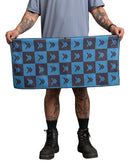 Quick Dry Towel - Black/Blue