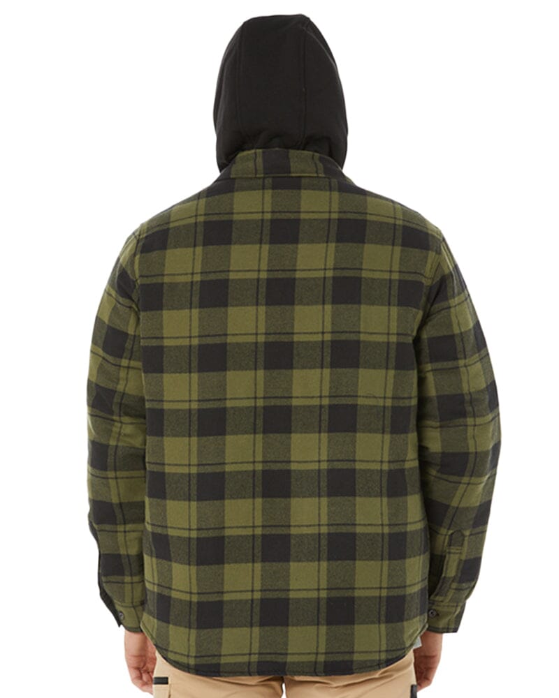 Green clearance flannel coat