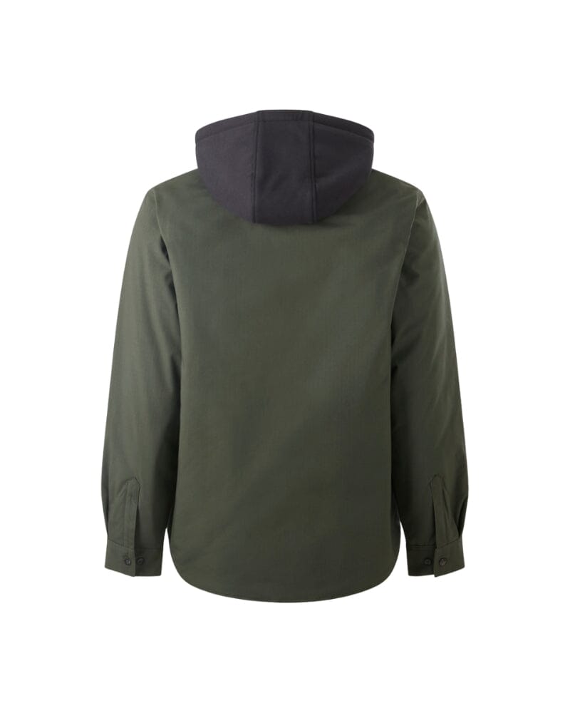 Quilted Solid Shacket - Military Green