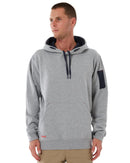 Brushed Fleece Hoodie - Grey Marle