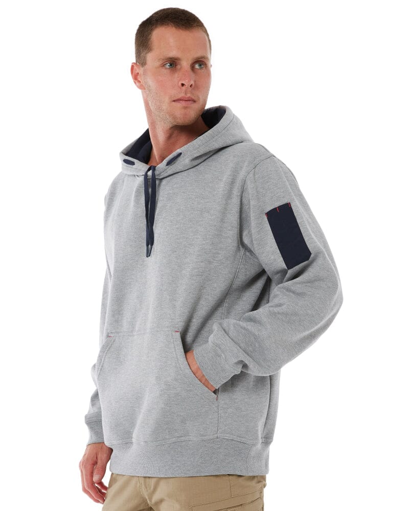 Brushed Fleece Hoodie - Grey Marle