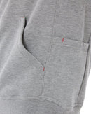 Brushed Fleece Hoodie - Grey Marle