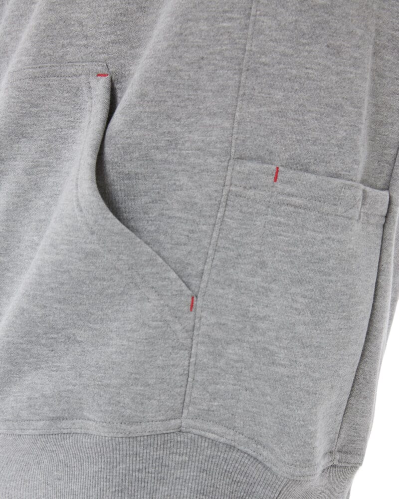 Brushed Fleece Hoodie - Grey Marle