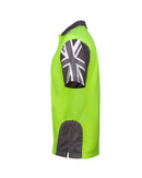 Hi Vis Southern Cross Polo - Lime/Charcoal