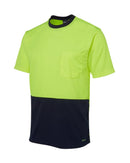 Hi Vis Trad T-Shirt - Lime/Navy