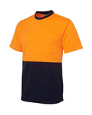 Hi Vis Trad T-Shirt - Orange/Navy