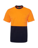 Hi Vis Trad T-Shirt - Orange/Navy