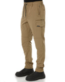 Jet-Lite Hybrid Elastic Waist Work Pants - Khaki