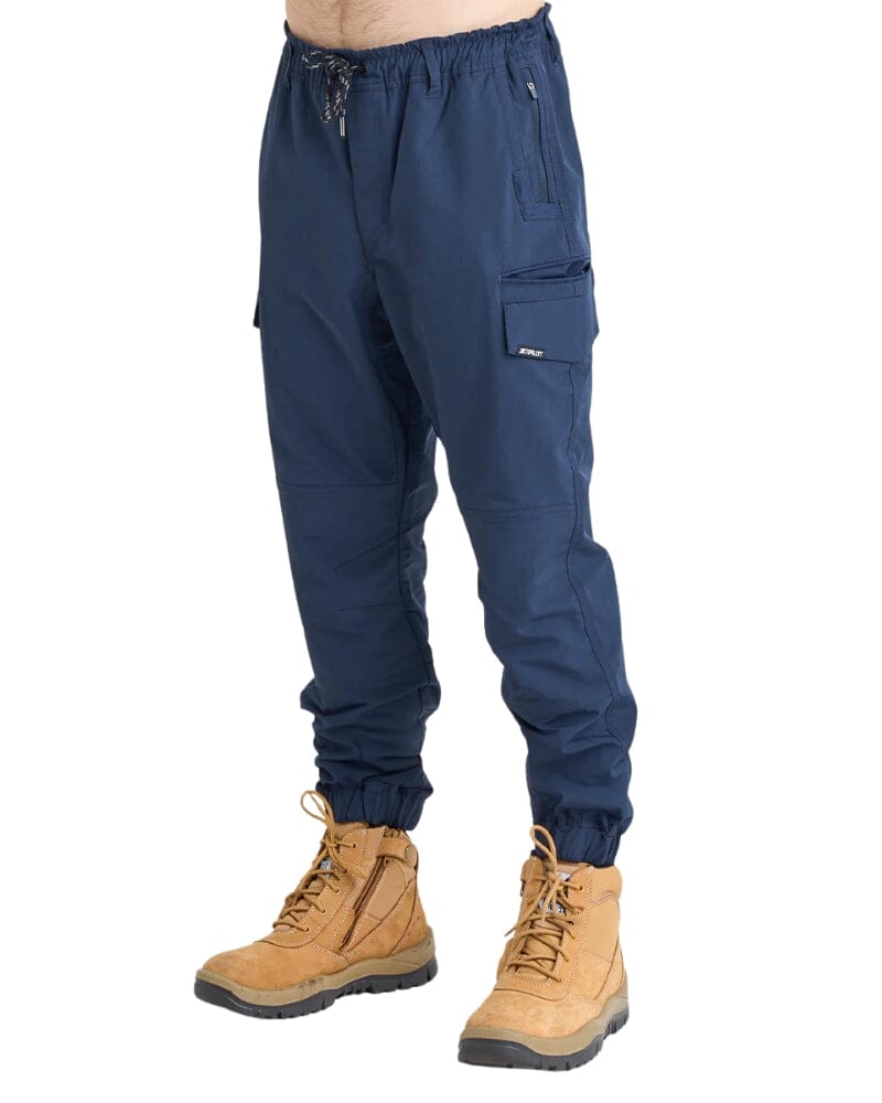 Jet-Lite Hybrid Elastic Waist Cuff Pant - Navy