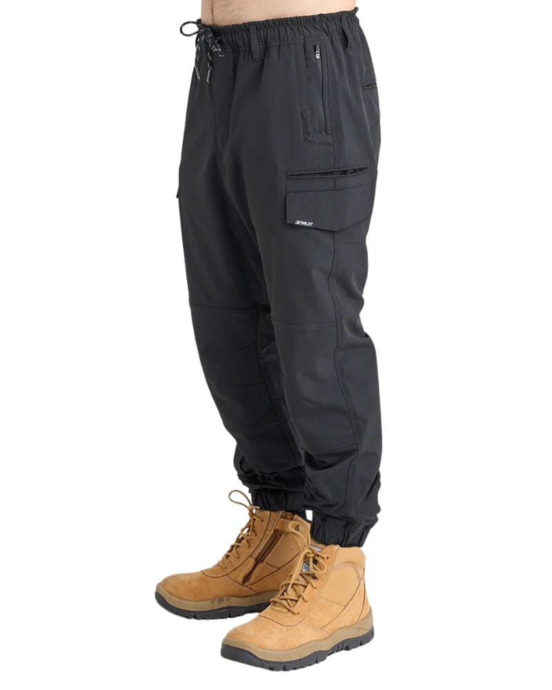 Jet-Lite Hybrid Elastic Waist Cuff Pant - Black