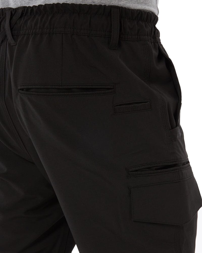 Jet-Lite Hybrid Elastic Waist Cuff Pant - Black
