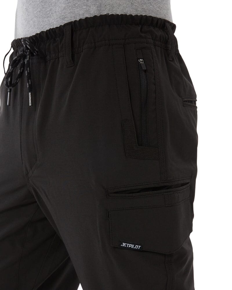 Jet-Lite Hybrid Elastic Waist Cuff Pant - Black