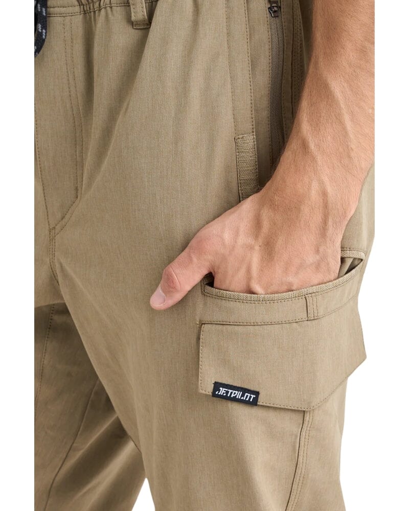 Jet-Lite Hybrid Elastic Waist Cuff Pant - Khaki