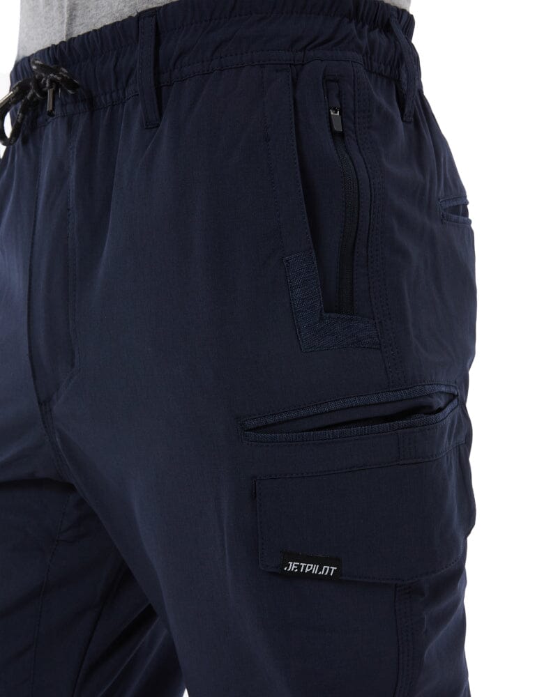 Jet-Lite Hybrid Elastic Waist Cuff Pant - Navy