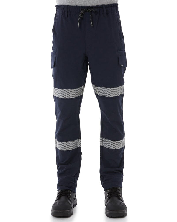 Jet-Lite Hybrid Taped Elastic Waist Cuff Pant - Navy