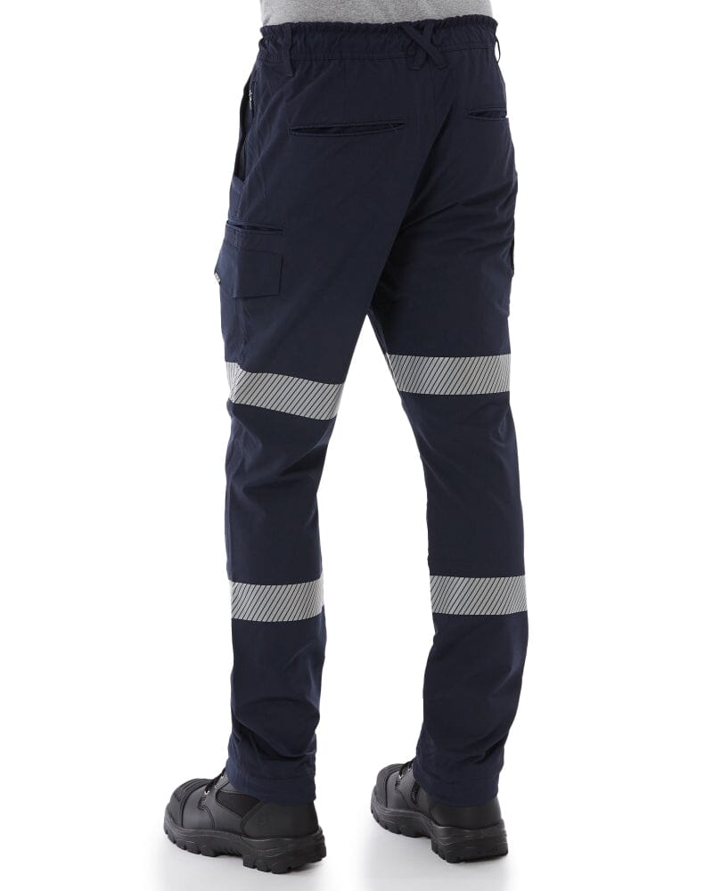 Jet-Lite Hybrid Taped Elastic Waist Cuff Pant - Navy