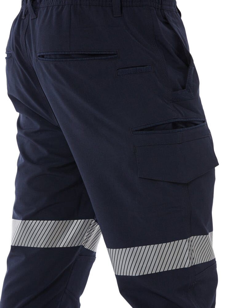 Jet-Lite Hybrid Taped Elastic Waist Cuff Pant - Navy