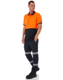 Jet-Lite Hybrid Taped Elastic Waist Cuff Pant - Navy