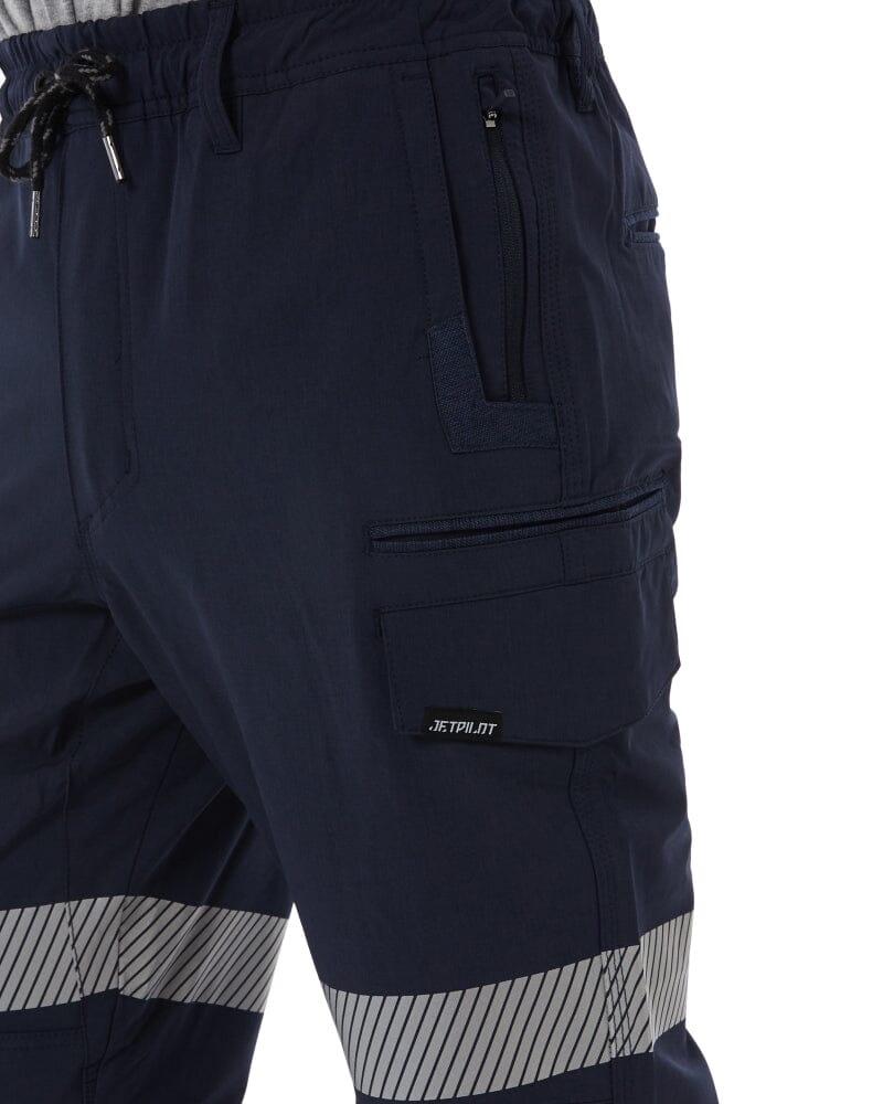Jet-Lite Hybrid Taped Elastic Waist Pant - Navy