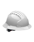 EVO6161 Full Brim Vented Hard Hat - White