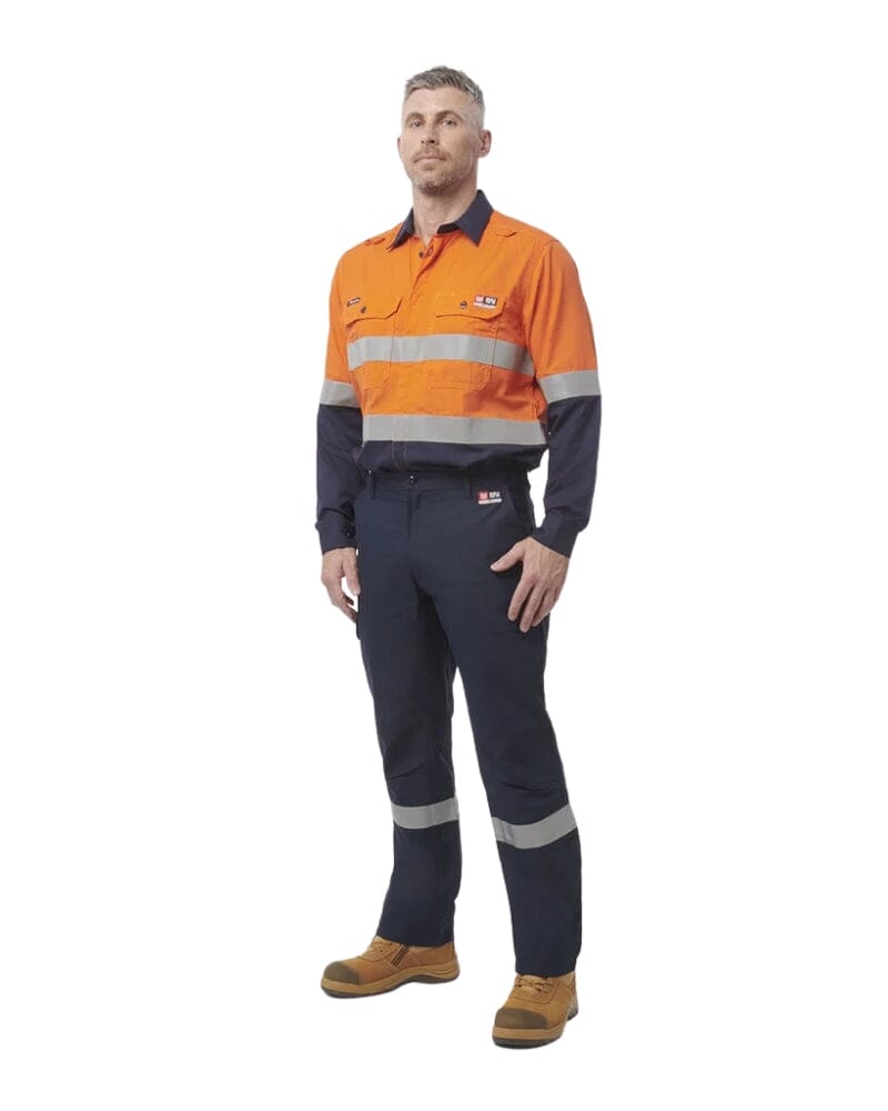 Shieldtec FR Flat Front Taped Cargo Pant - Navy