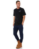 Classic Cotton Crew Neck SS Shirt - Black