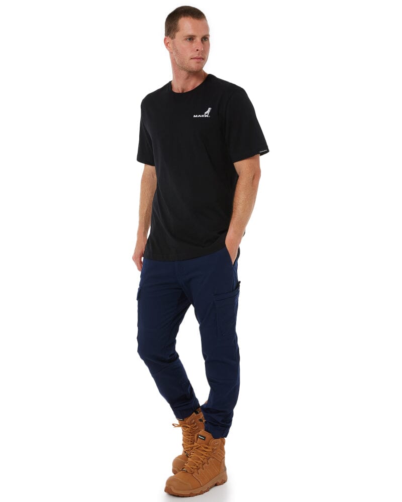 Classic Cotton Crew Neck SS Shirt - Black