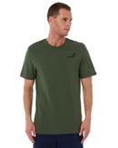 Classic Cotton Crew Neck SS Shirt - Military Green