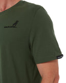 Classic Cotton Crew Neck SS Shirt - Military Green