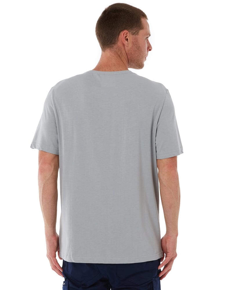 Classic Cotton Crew Neck SS Shirt - Steel Grey