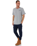 Classic Cotton Crew Neck SS Shirt - Steel Grey