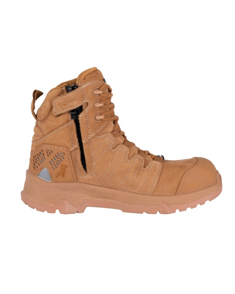 Octane 2.0 Zip Side Safety Boot - Honey