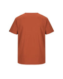 Classic Cotton Crew Neck SS Shirt - Intense Rust