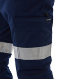 Stretch Bio Motion Taped Cuffed Cargo Pant - Navy