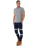 Stretch Bio Motion Taped Cuffed Cargo Pant - Navy