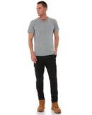 Elastic Waist Cuffed Pant - Black