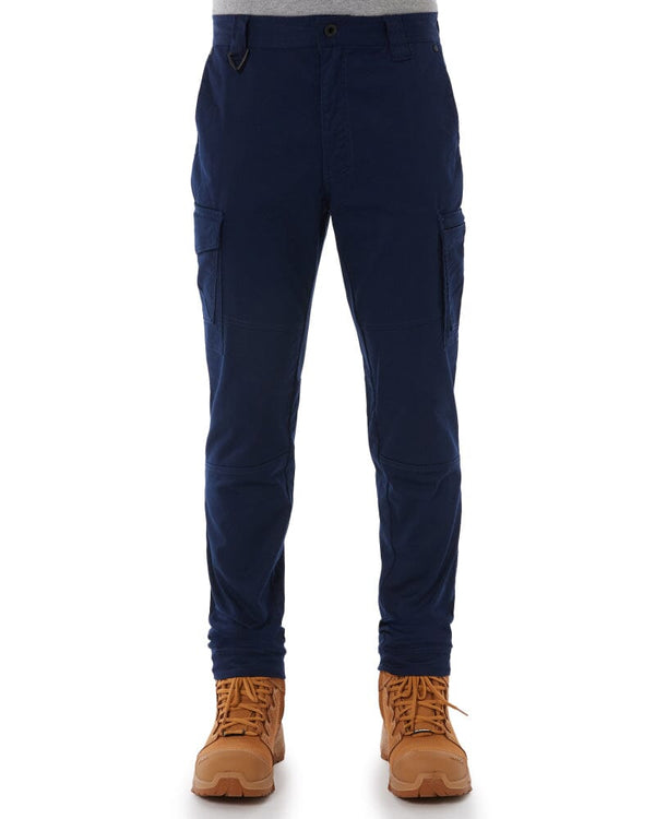 Elastic Waist Cuffed Pant - Navy