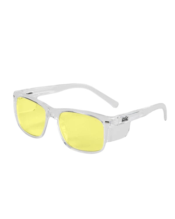 Kenneth Yellow Polarised Safety Glasses - Clear