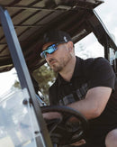 Rev Polarised Safety Glasses - Blue Mirror