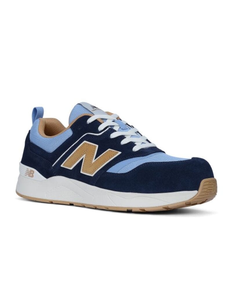 Elite Lite Safety Shoe - Blue/Coffee