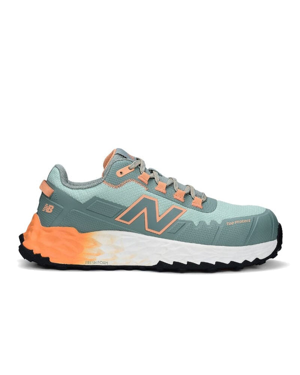Womens Cremorne Safety Shoe - Aqua/Pumpkin