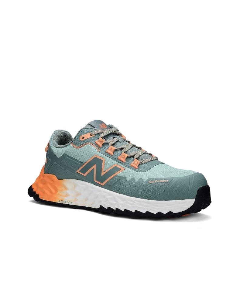 Womens Cremorne Safety Shoe - Aqua/Pumpkin