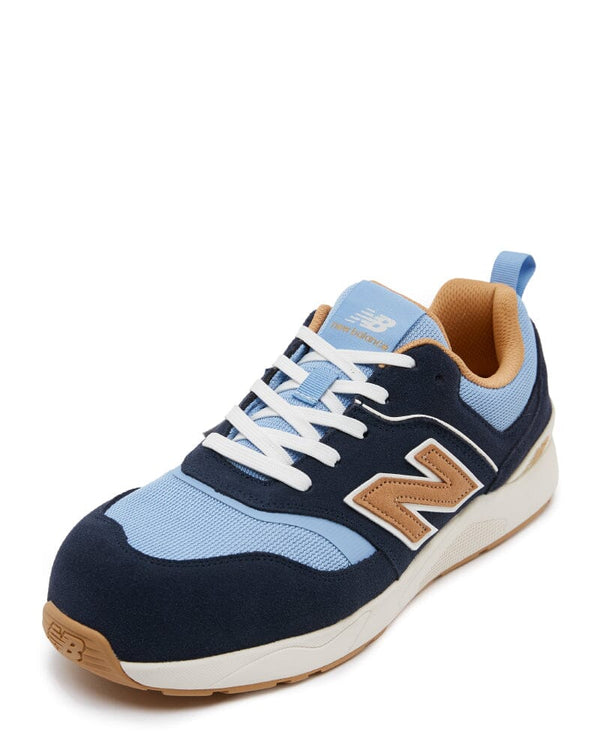 Elite Lite Safety Shoe - Blue/Coffee