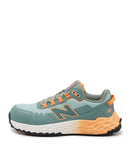 Womens Cremorne Safety Shoe - Aqua/Pumpkin