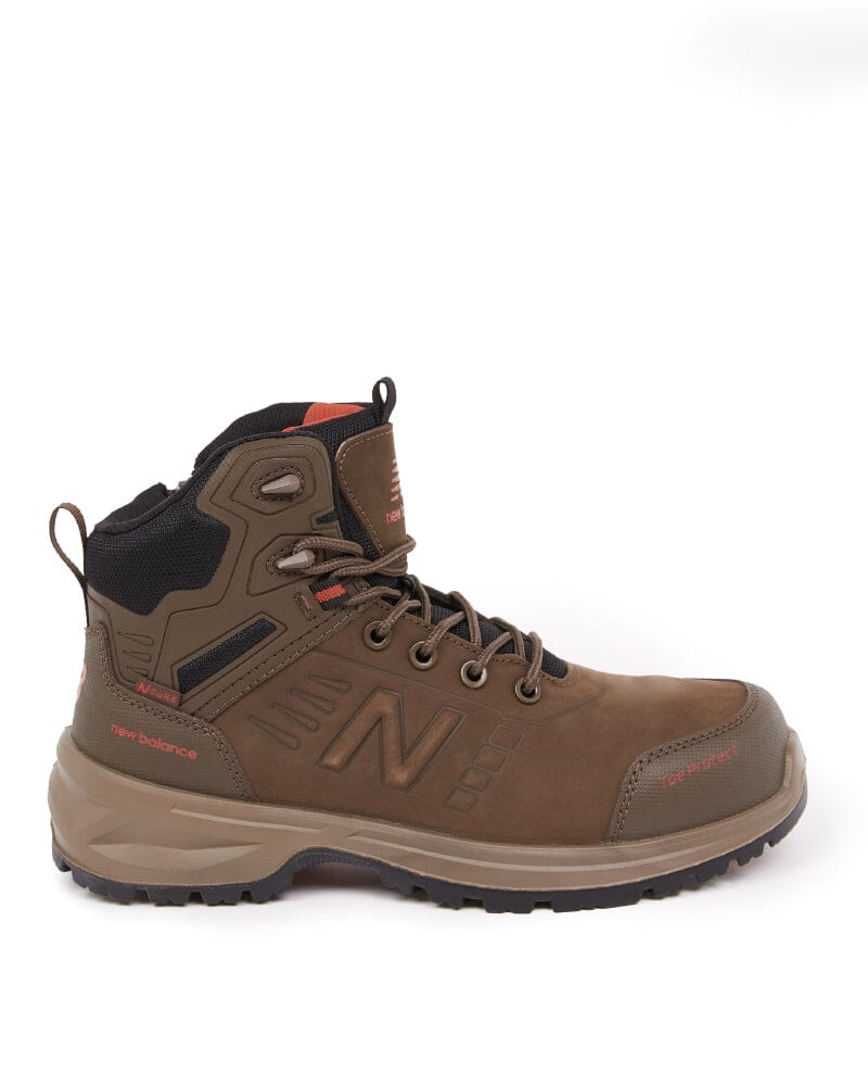 Calibre Zip Side Safety Boot - Chocolate