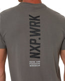 Blueprint Dual Curved T-Shirt - Charcoal